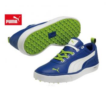 【PUMA #187095-01 高爾夫球鞋】【藍/綠/白】