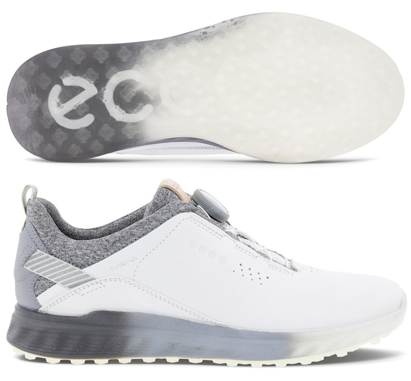 【飛揚高爾夫】ecco 女鞋(無釘) S-Three Boa #102913-59021白/灰 無釘鞋【EU36-39】【下單前請先詢問是否有現貨】