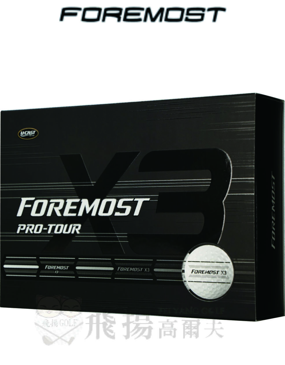 【飛揚高爾夫】Foremost ProTourX3 三層球 高爾夫球(2024 色球 白球 超遠距)