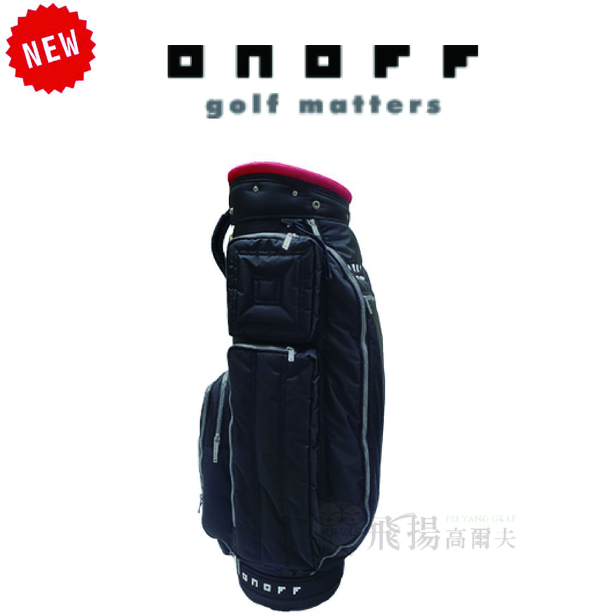 【飛揚高爾夫】ONOFF Caddie Bag 9吋 #OB5425-02 ,黑 (Global version) 桿袋