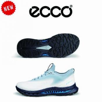 【飛揚高爾夫】ecco 男鞋(無釘) Biom C5 #132604-60611 ,白/灰藍